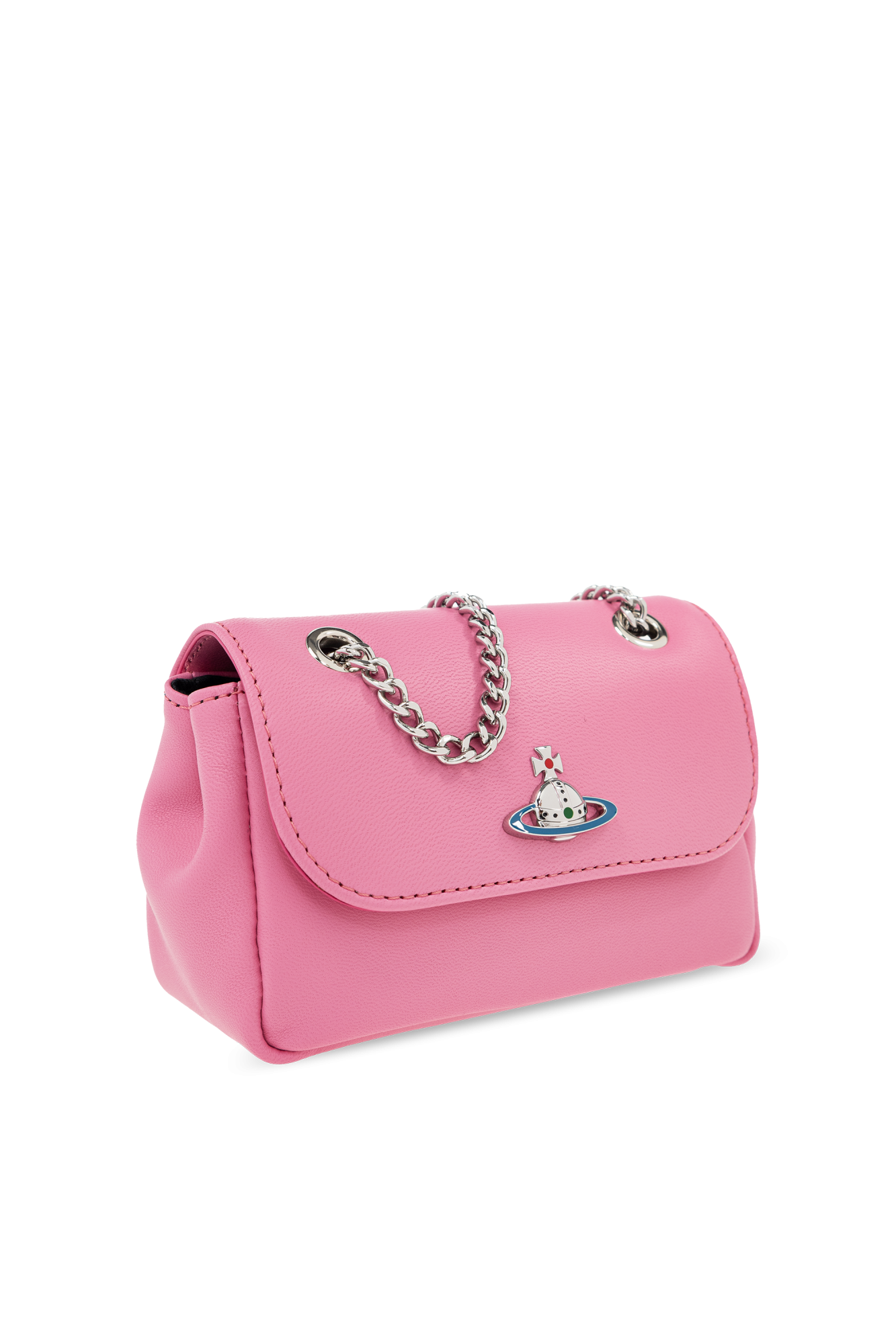 ショルダーバッグ・ポシェット Shoulder Bag - Rabanne - Leather - Pink Women's 1DR-Iconic shoulder bag in mirrored leather | Pink